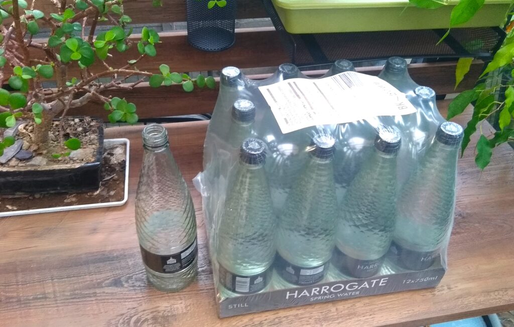 Glass Bottled Spring Water for Tortoises